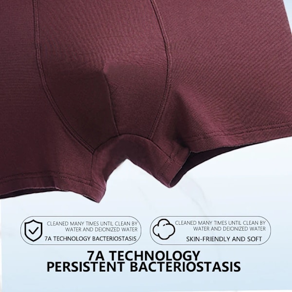 1St Mäns Underkläder Platt Vinkel Underkläder Herrbyxor Andas Stora Storlek Hane Underpansk Modal Traceles Underprogram: blue 7XL (100-115kg)