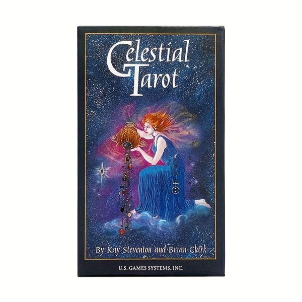 Celestial Tarot Deck 78 Card Fortune Taling Game för nybörjare Oracle Cards