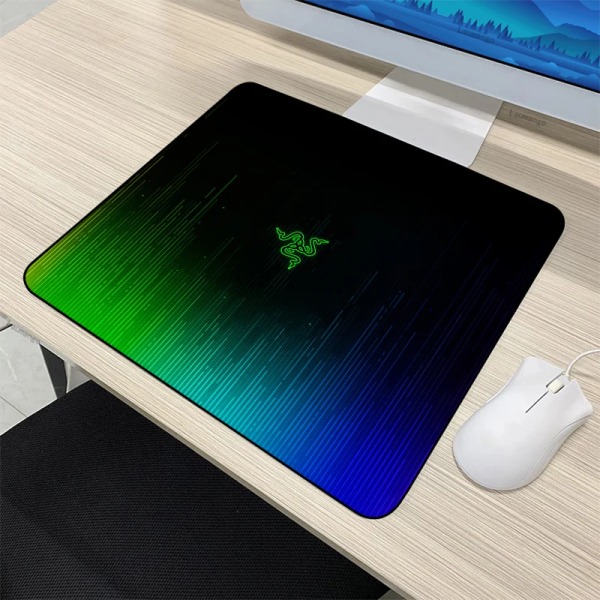 Litet Kawaii Razer PC Gamer Cabinet CSGO Musmatta Anime Mat Speltillbehör Tangentbord Musmatta Tapis De Souris XL Skrivbordsmatta Razer-09 30x35cm