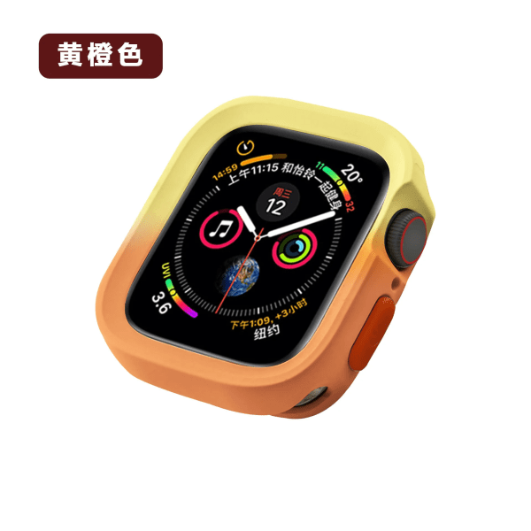 Tvåfärgad mjuk silikon tpu- case för Apple Watch Cover 9 8 7 6 Se 5 4 44 mm 45 mm skydd Iwatch Serie 41 mm 40 mm 49 mm stötfångare A3 49MM