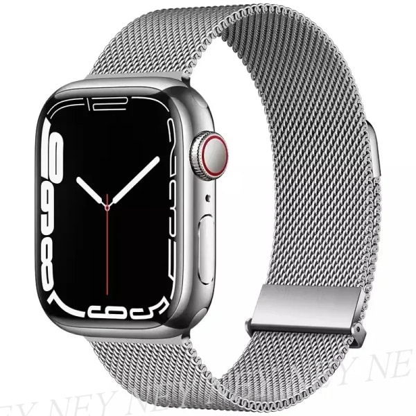 Milanese Loop för apple watch band 44mm 40mm 45mm 41mm 42-38-44mm band ultra 2 49mm metallband iwatch series 9 8 7 6 SE 5 4 3 Sliver 1 41mm-40mm-38mm