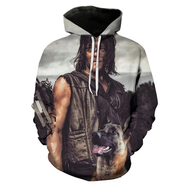 The Walking Dead Hoodies 3D Skræk Tv Drama Mænd Kvinder Overdimensionerede Halloween Pullover Hooded Sweatshirts Gade Tøj Tøj LMXQH2024175YY L