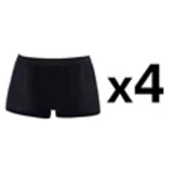 4 stk./parti Mænds Bambus Boxershorts Underbukser Boxershorts Åndbar Hombre Hul Ser Høje Shorts Underbukser Meshbukser style 1 Asian XXL 60-72 KG