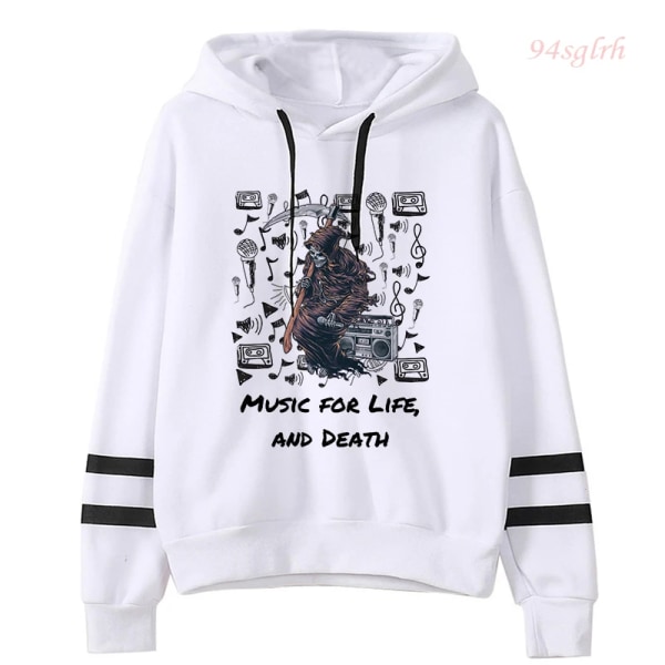 Unisex Death Note Shinigami Ryuk Anime Kawaii Hoodies Harajuku Män Light Yagami Manga Sweatshirts Hip Hop Casual Streetwear Man black2415 L
