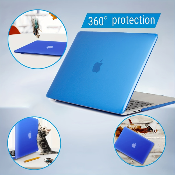 För MacBook Air 33,02 Cm 2022/2021/2020/2019/2018 Release (A2337/A1932/A2179) Case för Apple bärbar datorväska, blått case Blue