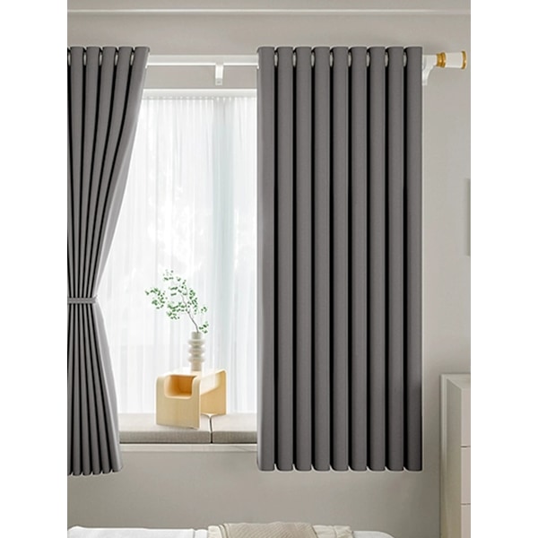 Blackout-verhot Dark Grey W132xH213cm