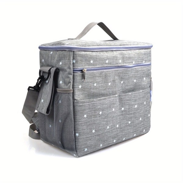 1st mammaväska, förvaringsväska, väska för diverse barnvagnar, förvaringsväska, multifunktionell väska med stor kapacitet grey