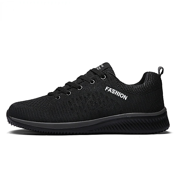 2024 Nye Mænd Casual Sko Lac-Up Mænd Sko Lettevægt Komfortable Åndbare Vandring Sneakers Tenis Masculino Zapatillas Hombrename black 37