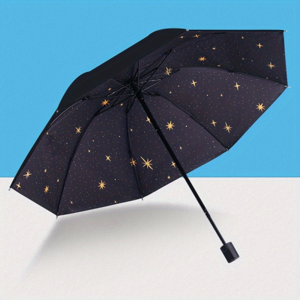 Antiken Floder och berg Paraply Sol och regn Paraply med dubbla användningsområden manuellt hopfällbart paraply