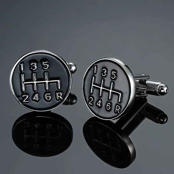 Transport Racing Flygplan Motorcykel Modellering Manschettlänkar Mode Herrs Franska Skjorta Cufflinks Grossist / Detaljhandeln Black shifter