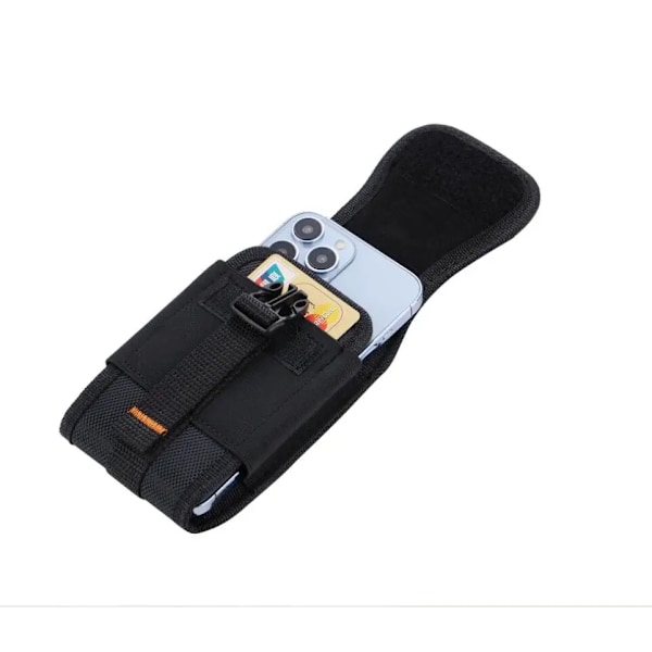 Universal Oxford Telefon Holster Bältesväska Mobiltelefon Väska För iPhone 14 13 Samsung Huawei Xiaomi Herr Midjeväska Påse Pack black 6.5-6.9 inch