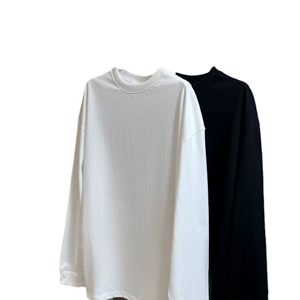 Harjattu huppari miehille ja naisille syksy- ja talvikauden rento, pitkähihainen T-paita, takki, topit, pojille, rous ja kaula, kevät ja syksy. White XL