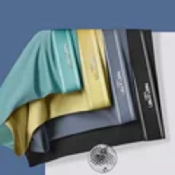 4St Boxer Shorts Mäns Is Silk Underkläder Cool Underkläder Andas Sexiga Tunna Trosor U Konvex Underkläder Grossist Lots L-6Xl 9902-2 4pcs