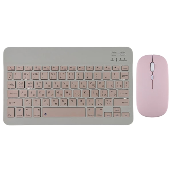 Bluetooth Trådlös Ryska Spanska Koreanska Tangentbordsmus För Ipad Xiaomi Mipad Samsung Huawei Matep Add Tablet Bärbar Dator Ios Androidname White Spanish