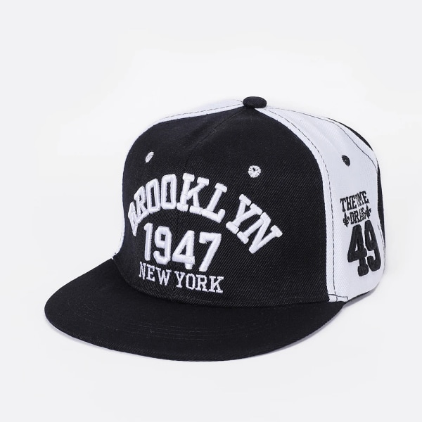 Mode Män Dam Justerbar Baseball Broderade Bokstäver Hip Hop Kepsar Solhatt Unisex Snapback Hat Cap Nu-Black Adjustable