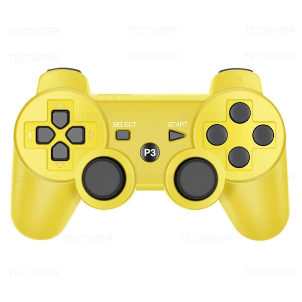 Stöd För Bluetooth För Sony Ps3 Trådlös Spelpad För Play Station 3 Joystick Console För Ps3 Control För Pc: Yellow