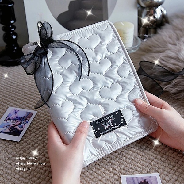 Kpop Photo Binder A5 Photocard Innehavare Retro Sliver Photo Album Card Samla Boka Låsblad Idol Litet Kort Lagringsboken White album