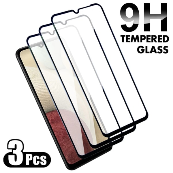 3st 9H Skyddsglas För Samsung Galaxy A02 A12 A22 A32 A42 A52 A72 M02 M12 M32 M42 M62 Härdat glas F02S F12 F52 F62 Film For Galaxy A02 3 Pieces