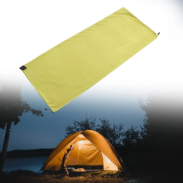 Makuupussivuori Polar Fleece Camping Peitto Aikuisille Avattava 180x80cm Light Gray