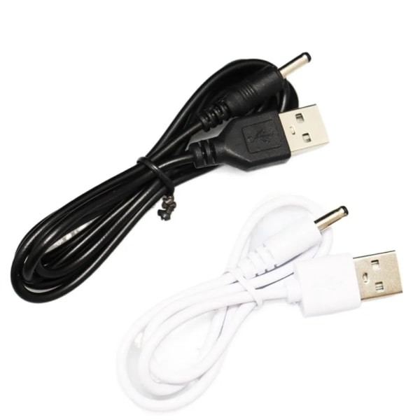 USB till DC 3,5 mm Power Jack-kontakt 5V Laddare Power 3,5*1,35 mm Universal För HUB Mini Fläkt Router Högtalare MP3/MP4 black 0.5m