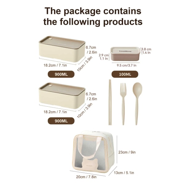Bärbar matlåda Mikrovågssäker Bentolåda i plast med fack och såslåda Stapelbar salladsbehållare för fruktmat 1800ml Brown With Compartments
