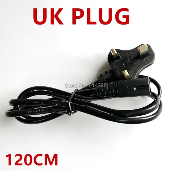 NYHET Slitstark 2-stift 1,2 m EU US AU UK 4 Standard AC Power Supply Adapter Sladd Kabel Kablar Laddningsledningar HPEEUPLUG-8
