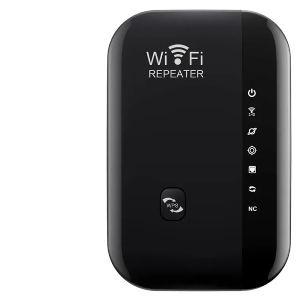 300Mbps trådlös WIFI Repeater Fjärr Wifi Extender WiFi Förstärkare 802.11N Booster Repetidor Förstärkare WiFi Reapeter 7 Lights Black US PLUG