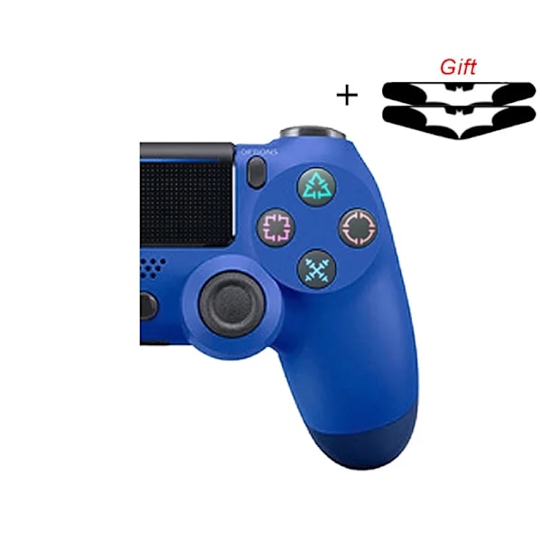 Trådløs controller til Sony Ps4/Slim/Pro Support Bluetooth Trådløs Gamepad til Playstation4 Joystick Konsol til Pc/Android blue 2 pcs