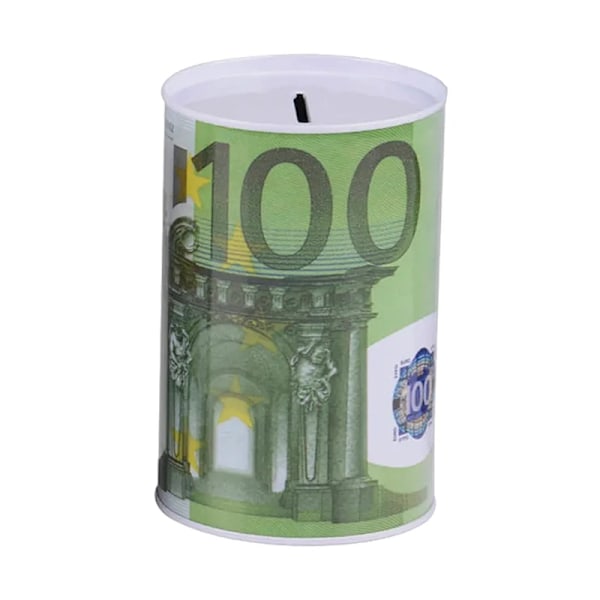 Square Piggy Bank Loggbok Serie Tin Plate Box Pengar Spara Pott Myntbox Present Hem Dekoration Pengar Box Sparande Myntbanken Nota 100