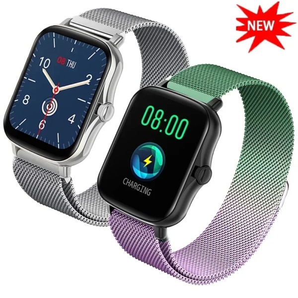 20mm/22mm Milanese band För Amazfit GTS/4/2/2e/3/GTS2 Mini/GTR 47mm/GTR 4/3/ Pro Metal Watch Armband Amazfit bip /U/S/lite rem Silver 20mm