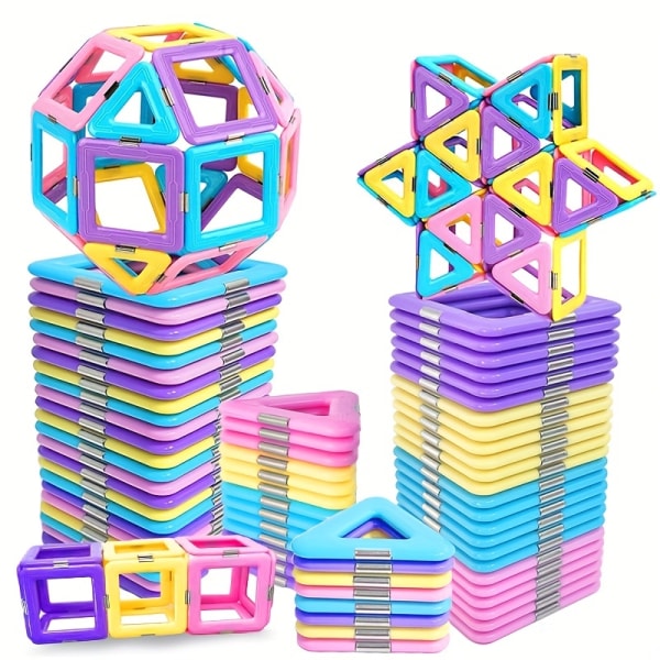 Stora STEM-leksaker Magnetiska byggklossar - Pedagogiskt set för barn -  Macaron magnetleksaker 42d8 | Fyndiq