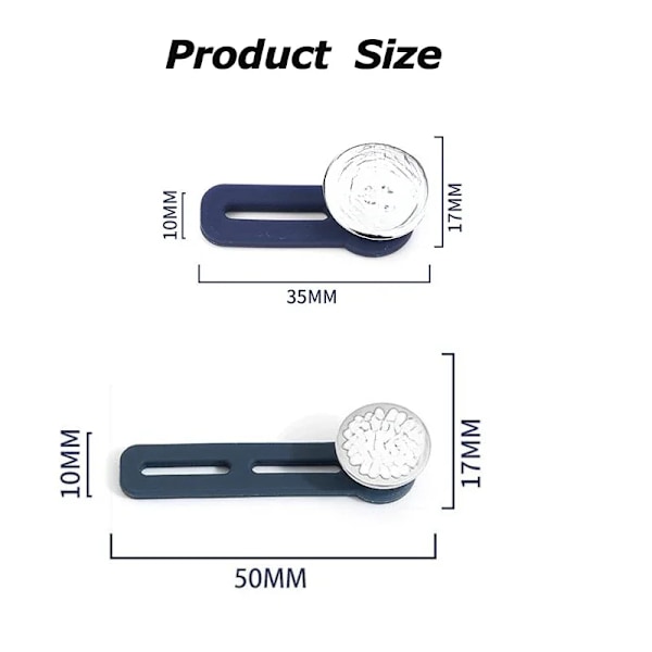 Midjemetallblomma Justerbar Åtdragning Osynlig Enkel Dekoration Par Spännen Byxor Kjolar Storleksändring Från Stor Till Liten Set1-4PCS
