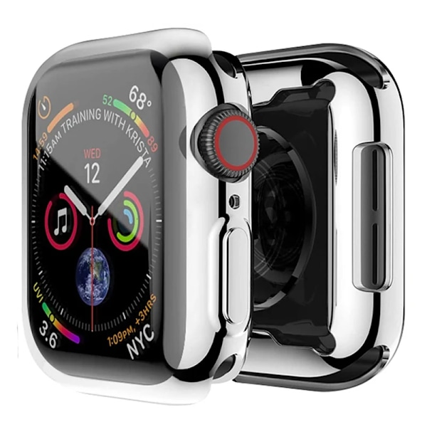 45 mm 41 mm 44 mm 40 mm 42 mm 38 mm näytönsuoja Apple Watch iWatch -sarjaan 7 Se 6 5 4 3 Fall Full T -puskuri lisävarusteet suojuksiin silver 40MM