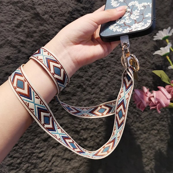 Universal Mobiltelefon Lanyard Aftagelig Antifald Lanyard Hals Rep Vedhæng Telefon Etui Aftagelig Lanyard Patch Charm Rem dark blue