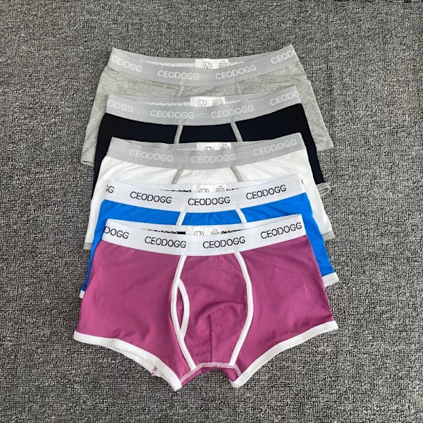 5 St/Lot Hot Sale Ceodogg 365 Män Manliga Underkläder Herr Boxer Underkläder Boxer Trunks Boxer Boxer Sho Sho Box Underkläder Sexiga Underkläder Män 5 pcs leave message L