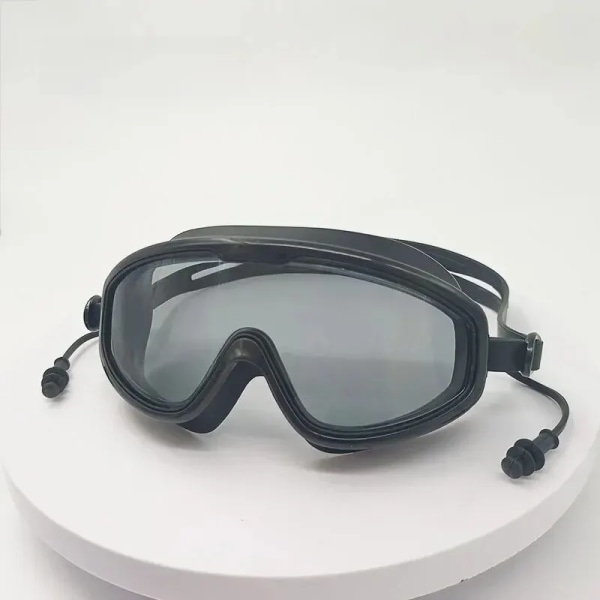 Vattentät anti-dimma högupplösta simglasögon för män kvinnor närsynthet utrustning SJ1880-2 black plain [bags]]