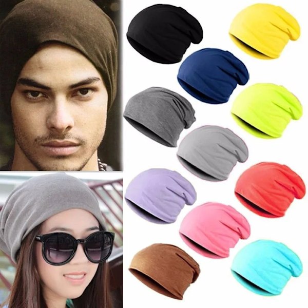 Vintervarme Huer til Kvinder 2024 Casual Stakkede Strikket Bonnet Caps Mænd Hat Ensfarvet Hip Hop Skullies Unisex Kvindelige Beanies dark gray