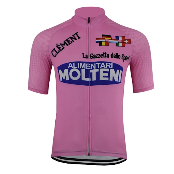 Molteni Retro Cykling Jersey Top Summer Short Slem Kläder Full-Långa Pdm Z Magicreme black XXL