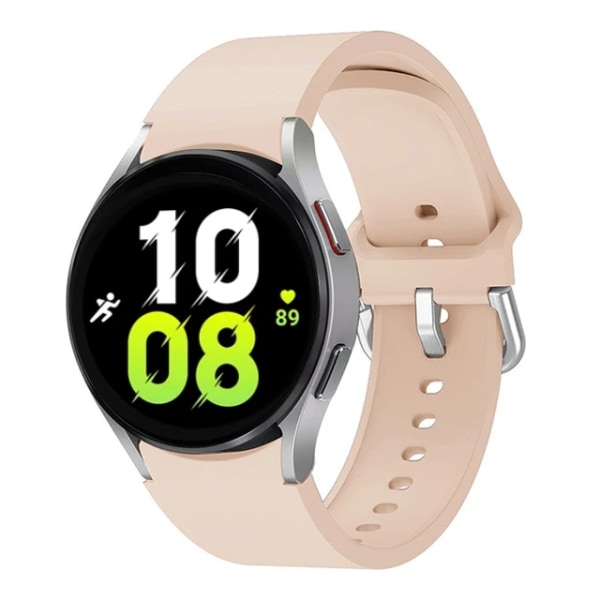 Silikonrem för Samsung Galaxy Watch 6 5 4 44mm 40mm 45mm Watch Ersättningsband för Watch 6 4 Classic 47mm 43mm 46mm Light Brown Galaxy 6 44mm 40mm