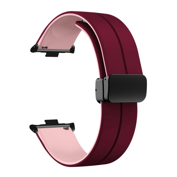 Silikonrem för Xiaomi Redmi Watch 4 Smart Watch Band Tillbehörsersättningsarmband för Mi Band 8 Pro Armband Correa Belt Wine red pink For Redmi Watch 4