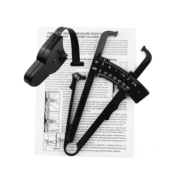 70mm Skinfold Body Fat Caliper Set With Measure TapeBody Skinfold Measurement Tool  Body Fat Monitors Body Fat Tester 02