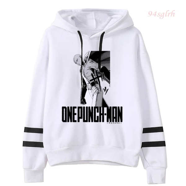 2021 One Punch Man Saitama Sensei Huvtröjor Japanska Anime Sweatshirts Herr Harajuku Manga Grafisk Hoodie Unisex Hip Hop Streetwear 30250 M