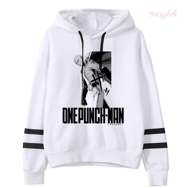 2021 One Punch Man Saitama Sensei Huvtröjor Japanska Anime Sweatshirts Herr Harajuku Manga Grafisk Hoodie Unisex Hip Hop Streetwear 30251 M