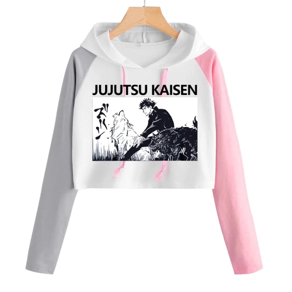 Jujutsu Kaisen Anime Hoodie Dam Harajuku Fashion Streetwear Tröjor Gojo Satoru Kawaii Cartoon Sweatshirts 90-tal Hoody Dame 16102 L