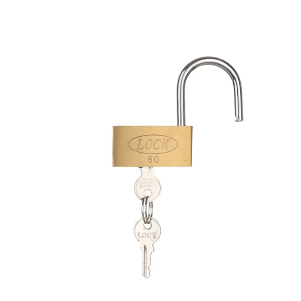 Uusi kuparilukko 3 avaimella Messinki Padlock Matkalaukku Lukko Matkatavarat Lukko Lukko Tarvike Turvallisuus Työkalu 2x3cm