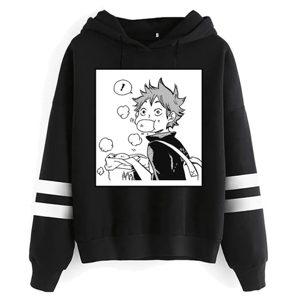 Unisex Oya Haikyuu Anime Hoodies Herr Harajuku Casual Streetwear Karasuno Fly High Manga Grafisk Sweatshirt Toppar Man 11306 XXL