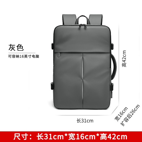 Ryggsäck Mäns Expanderbar Multi-Function Kort Distans Resor Bagage Casual Stor Kapacitet Affär Resor Dator Backpa Ge Blue 16 Inch