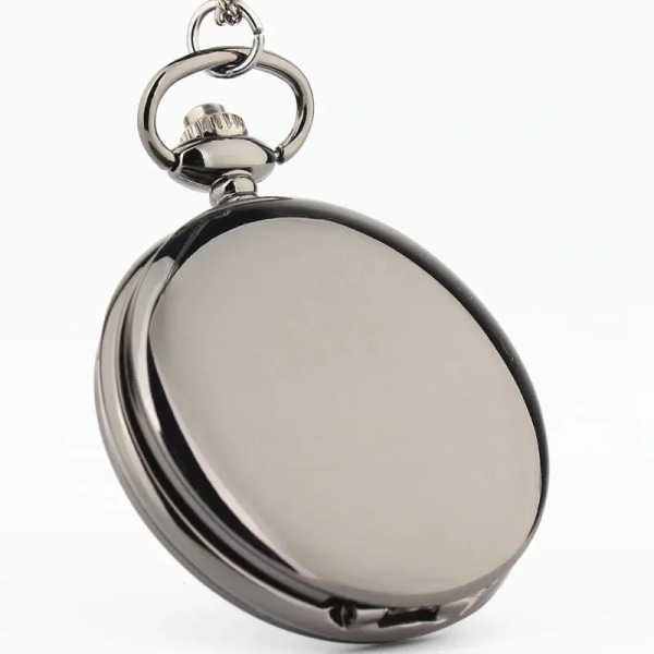 Lyxig slät silverhängande watch Moderna arabiska nummer Analog OEM-klocka Män och kvinnor Mode Halsband Kedja Unisex present bronze