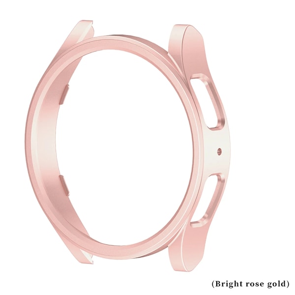 Watch Fodral För Samsung Galaxy Watch 6 40Mm 44Mm Skärmskydd Pc Bumper All-Around Galaxy Klocka 6 Classic 43Mm 47Mm Omslag Rose Gold Galaxy Watch 6 44mm