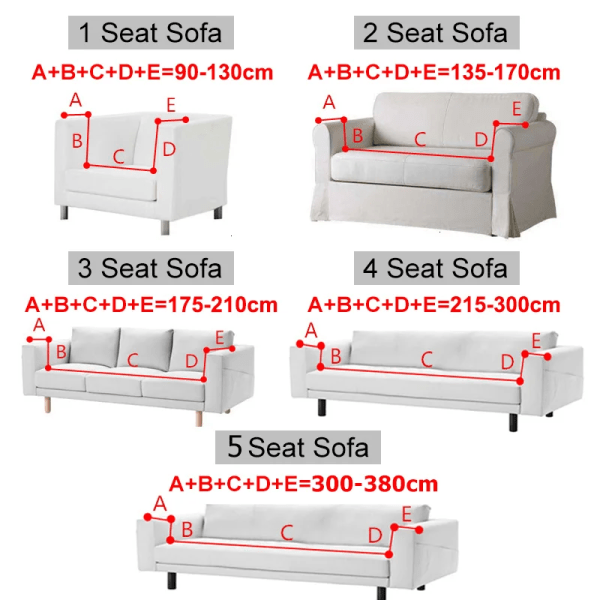 Elastiska sofföverdrag för vardagsrum Geometrisk fåtölj Stickad majsnättyg Soffa överdrag Stolskydd Heminredning White 2Seat 135-170CM